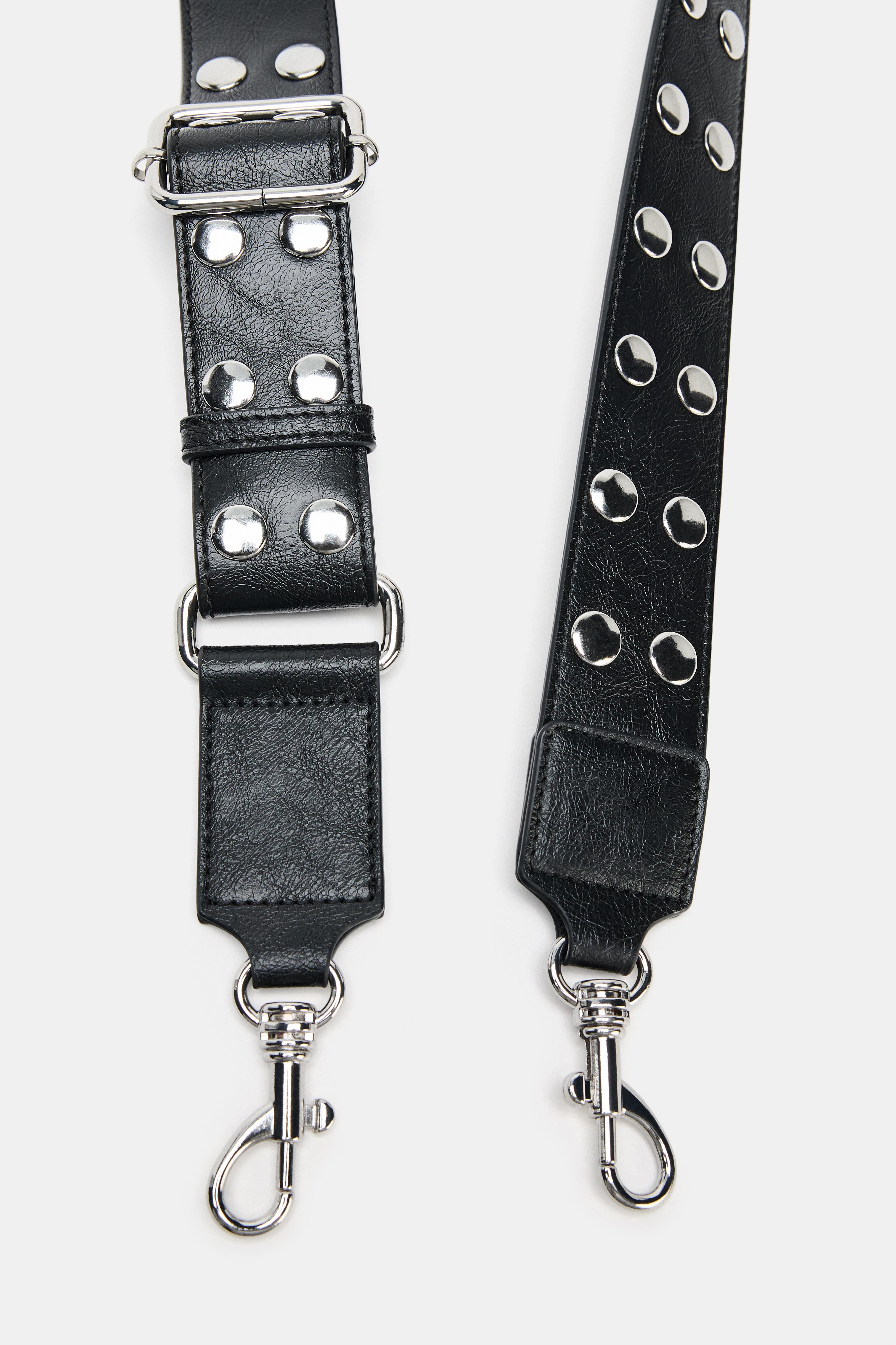 STUDDED CROSSBODY BAG STRAP